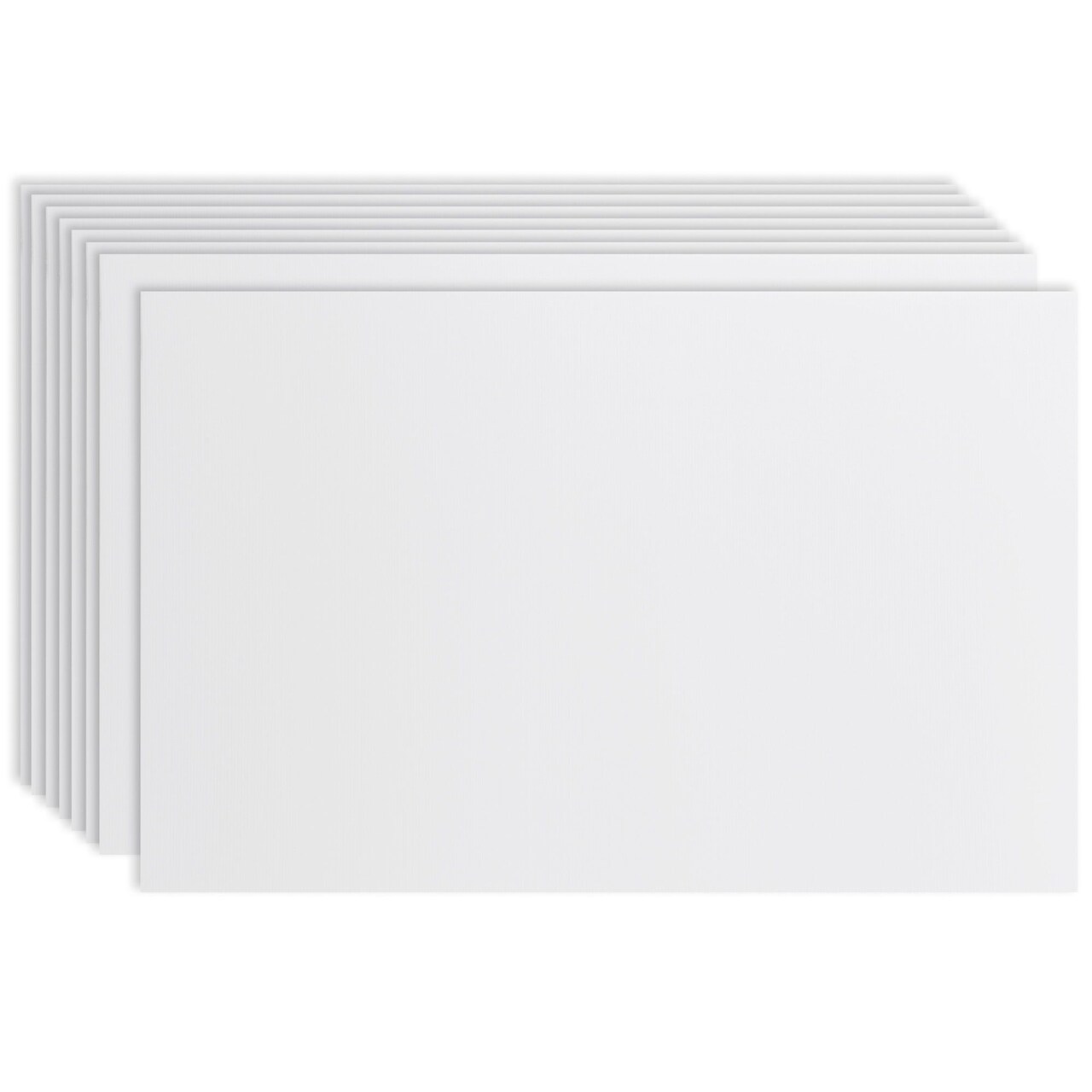 Juvale Corrugated Plastic Board Yard Signs - 24 x 36 in, White, 8-Pack, 4mm - Blank Yard Signs with Stakes for Outdoor Use - Poster Boards & Corrugated Plastic Sheets for DIY Projects